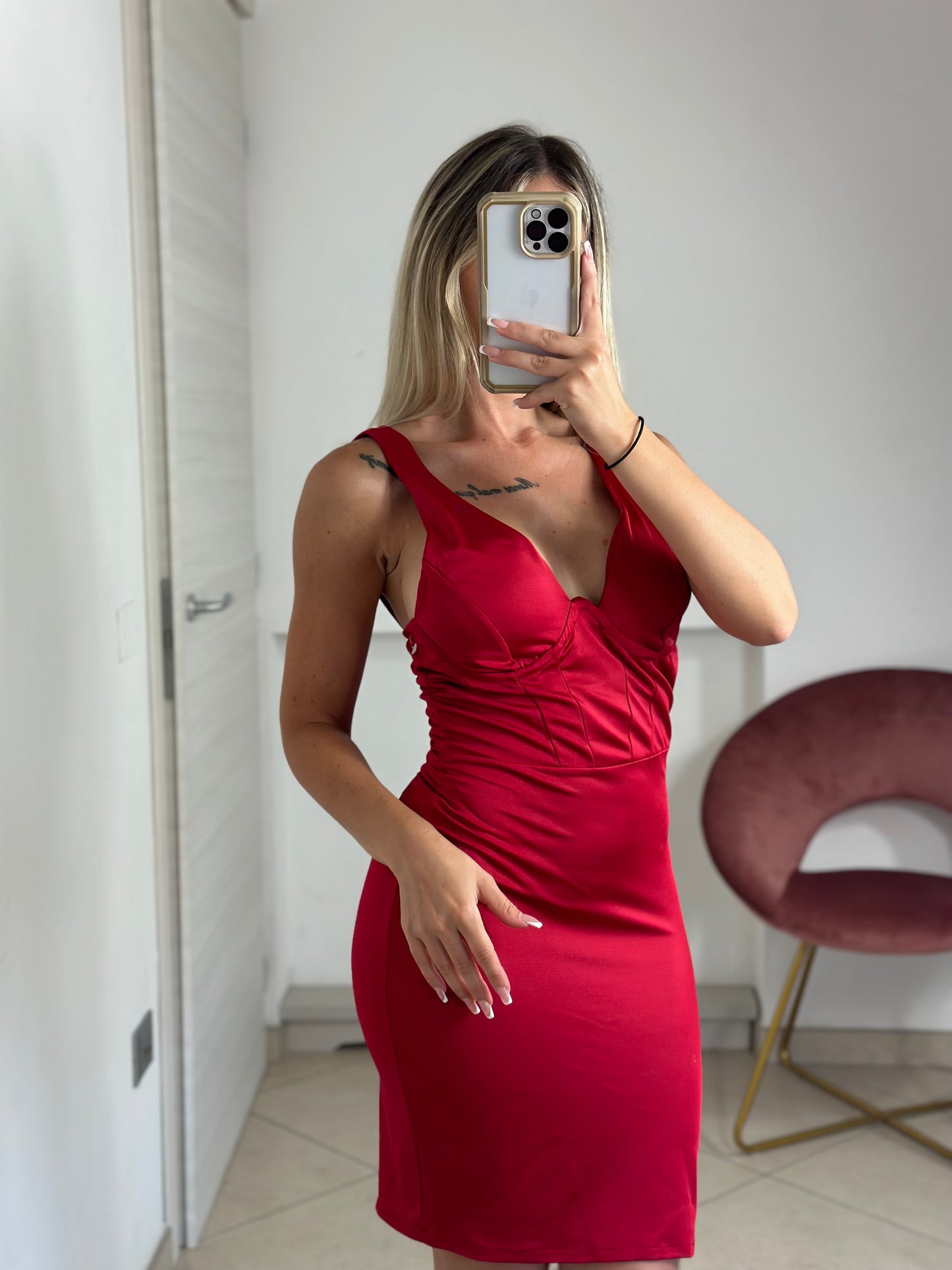 Dress Sara rosso